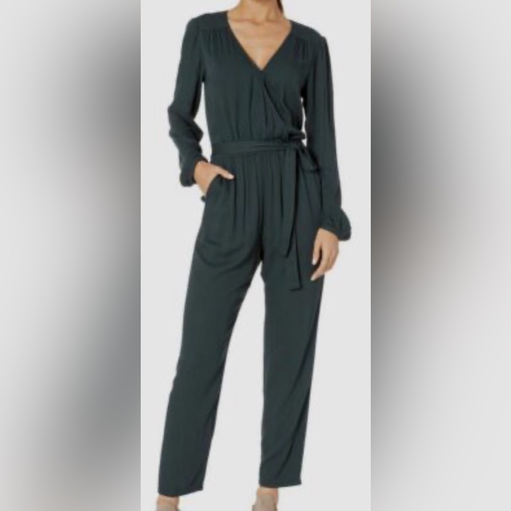 Sanctuary Gray Textured Long Sleeve Jumpsuit
